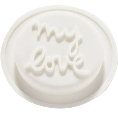 Lot de 2 opercules en silicone pour biberon - Coeurs et My Love